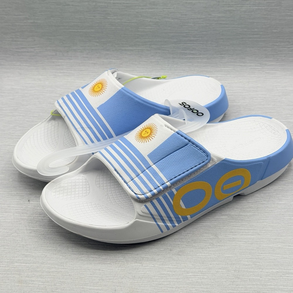 OOFOS Men's 11 Recovery Slides Argentina Limited Ed OOahh Sport Flex NEW